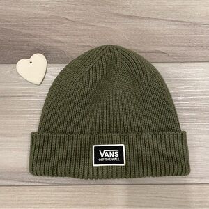 VANS Off the Wall Toque Beanie Winter Hat Olive Green One Size Classic